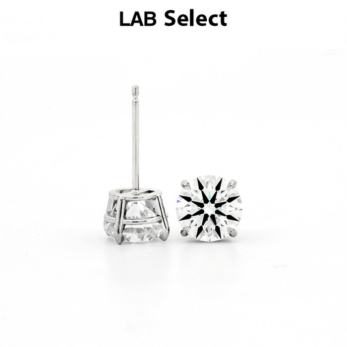 Preset Lab Grown Diamond Basket Earrings 0.75 to 4.00ct total weight