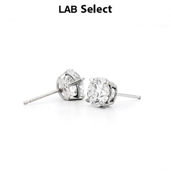 Preset Lab Grown Diamond Basket Earrings 0.75 to 4.00ct total weight