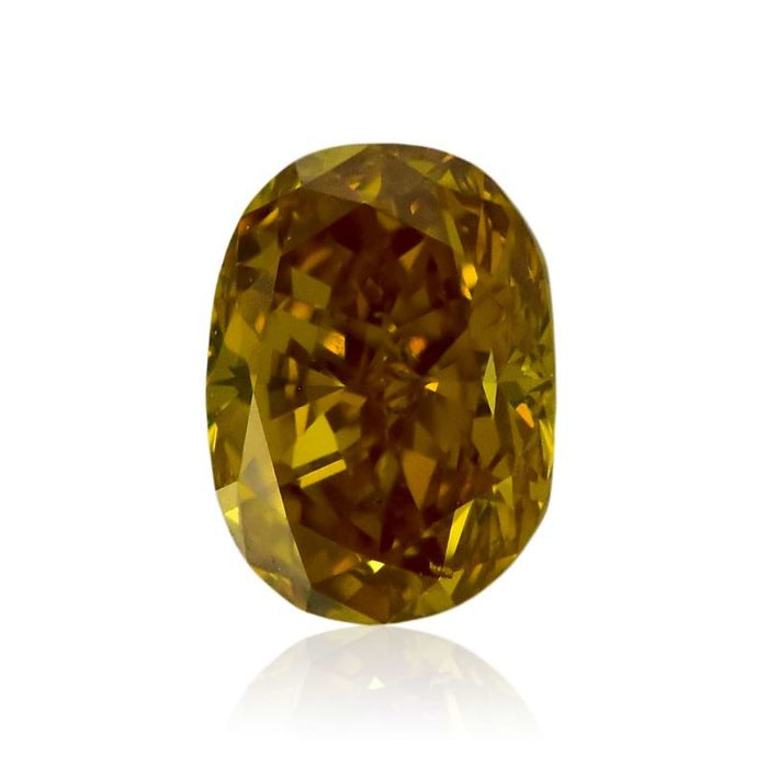 0.32 Yellow SI1 Fancy Color Oval Diamond