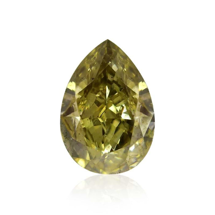 1.00 Chameleon SI1 Fancy Color Pear Diamond