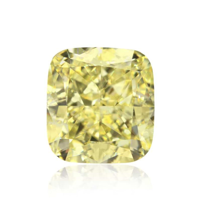 2.14 Yellow IF Fancy Color Cushion Diamond