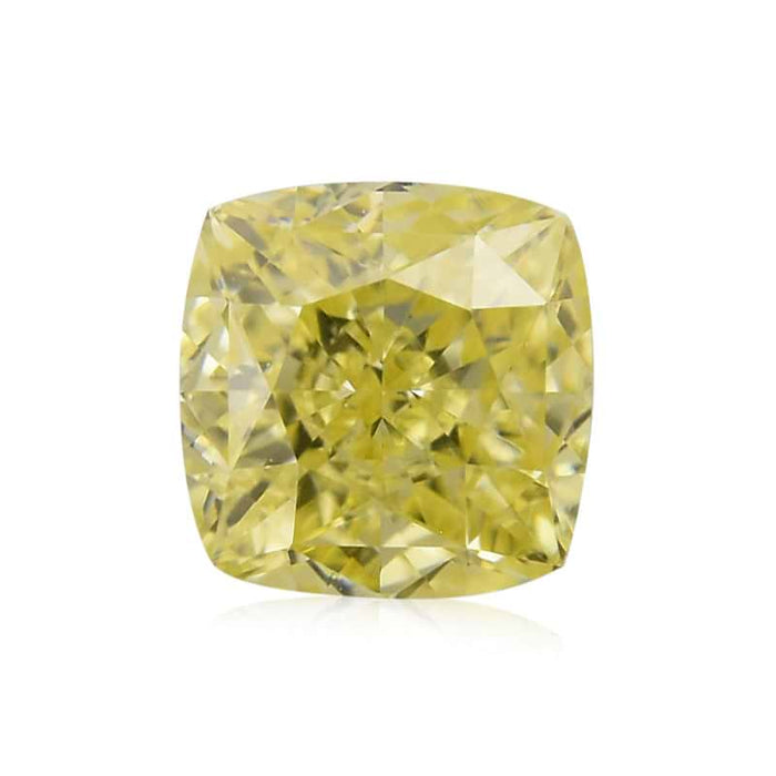 0.25 Yellow VS1 Fancy Color Cushion Diamond