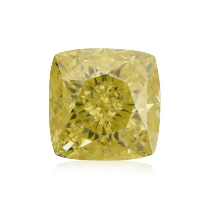0.31 Yellow VS2 Fancy Color Cushion Diamond