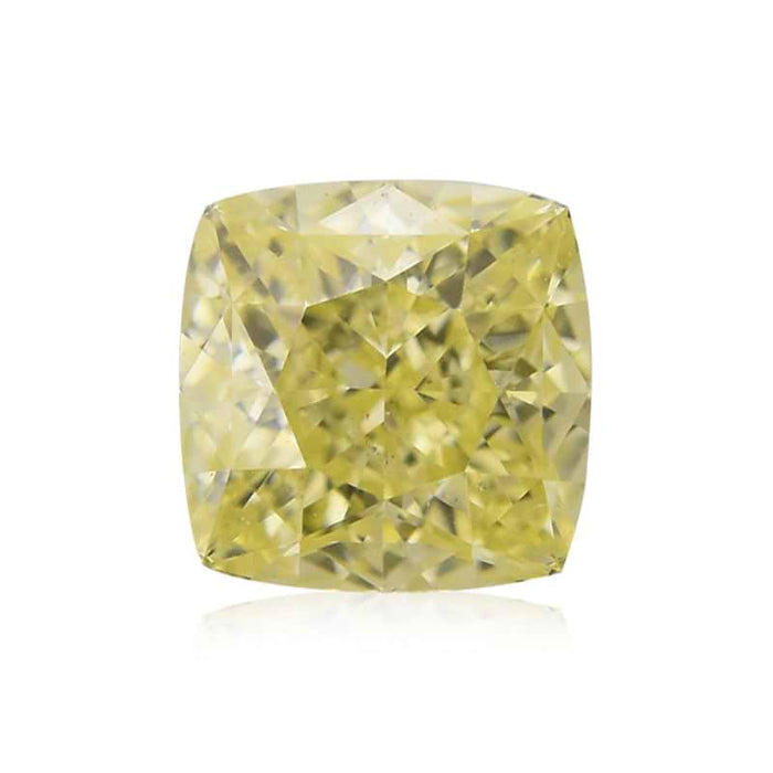 0.36 Yellow VS2 Fancy Color Cushion Diamond