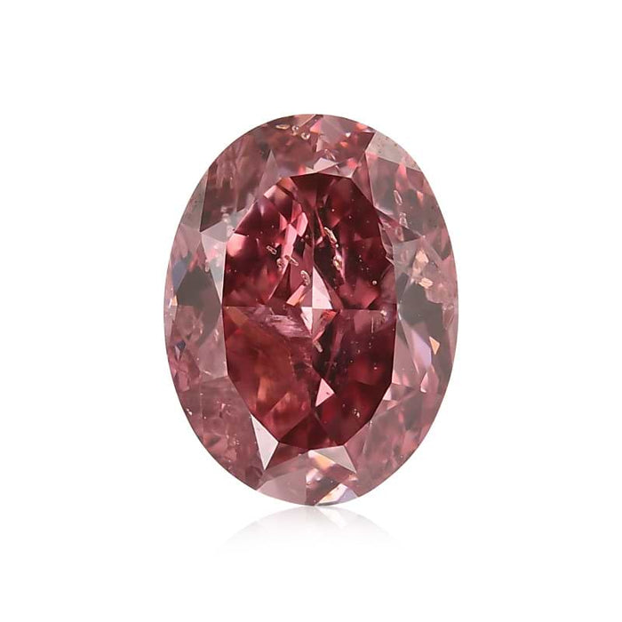 0.53 Pink I1 Fancy Color Oval Diamond