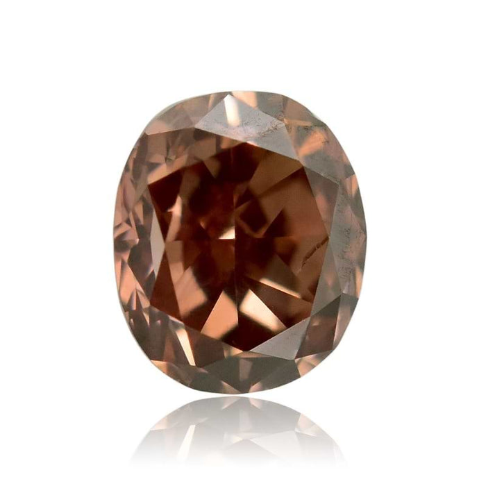 0.17 Orange SI2 Fancy Color Oval Diamond