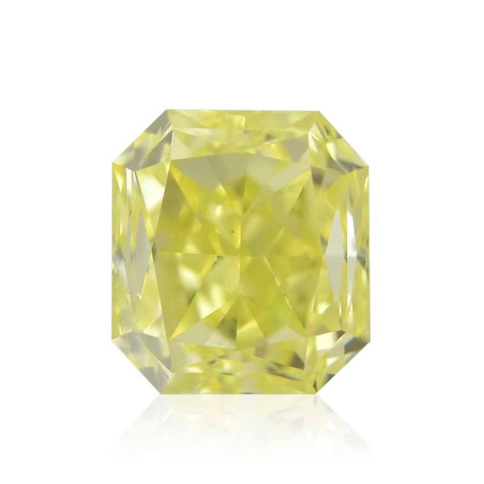 0.41 Yellow VS2 Fancy Color Radiant Diamond