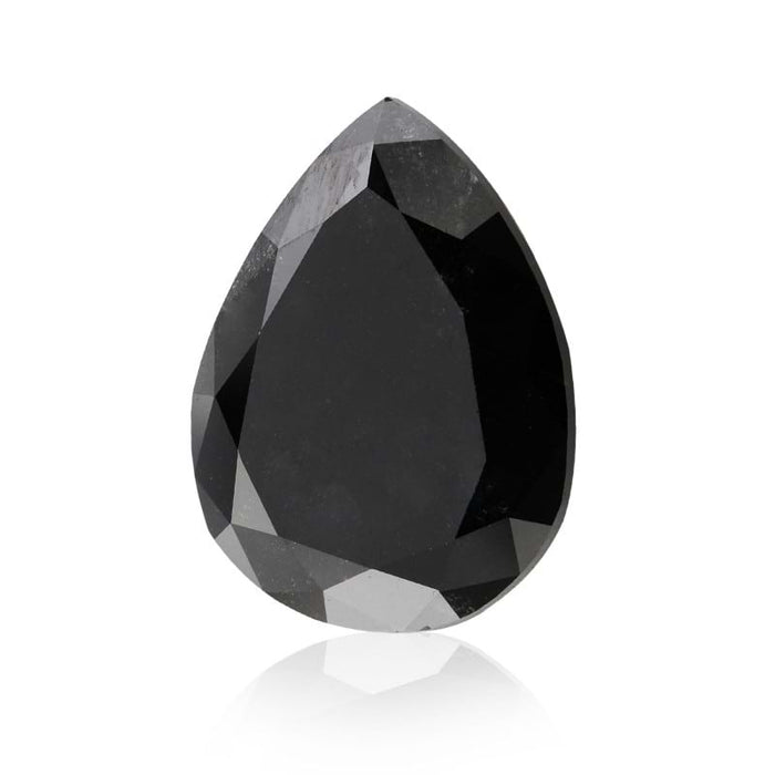 5.78 Black Fancy Color Pear Diamond
