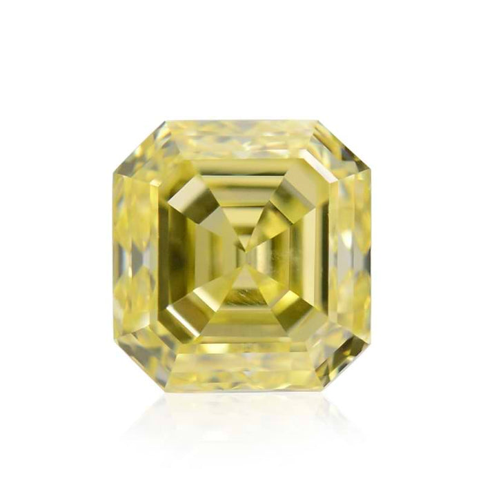 0.47 Yellow SI1 Fancy Color Asscher Diamond