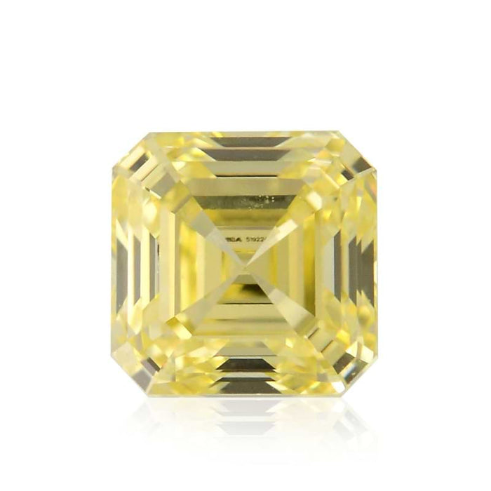 0.61 Yellow VS1 Fancy Color Asscher Diamond