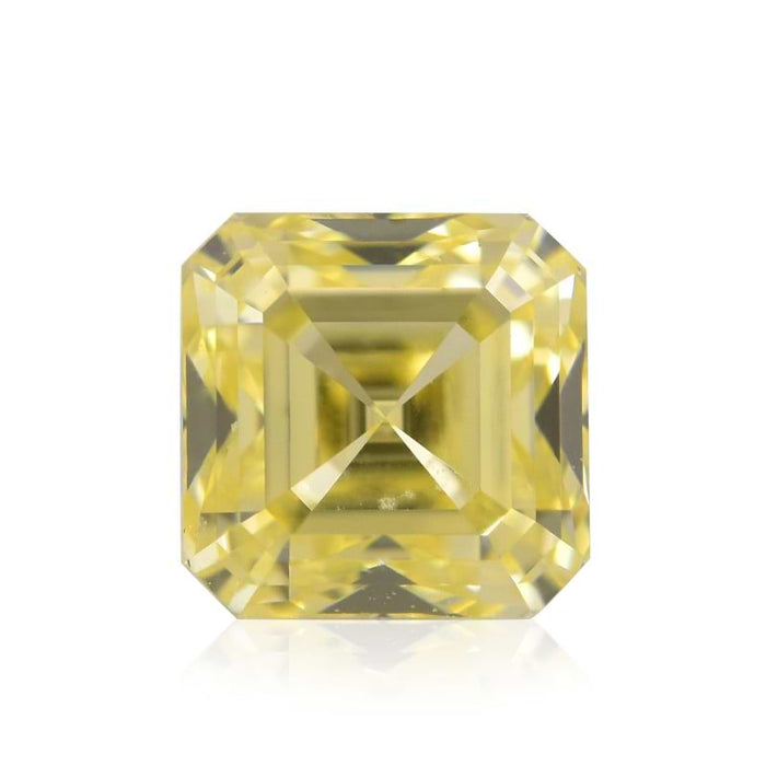 0.61 Yellow VS1 Fancy Color Asscher Diamond