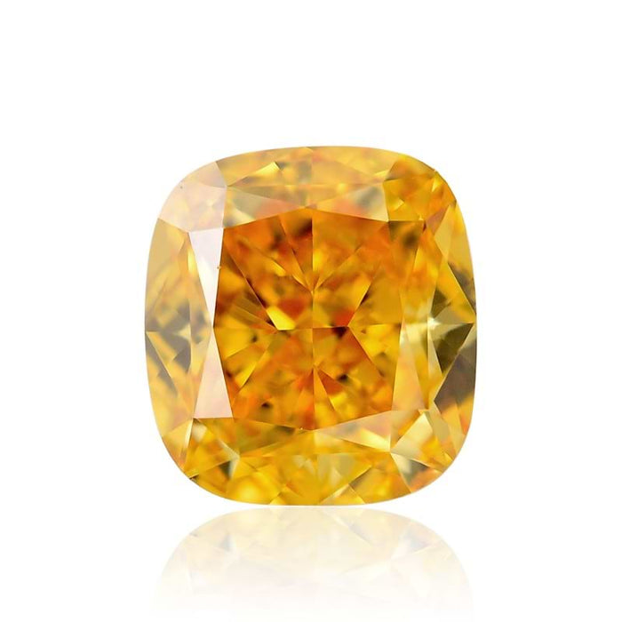 0.52 Orange VS2 Fancy Color Cushion Diamond