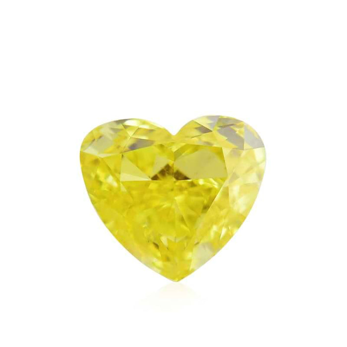 0.45 Yellow VS2 Fancy Color Heart Diamond