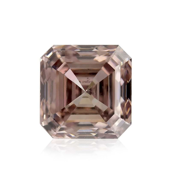 0.50 Champagne SI1 Fancy Color Asscher Diamond