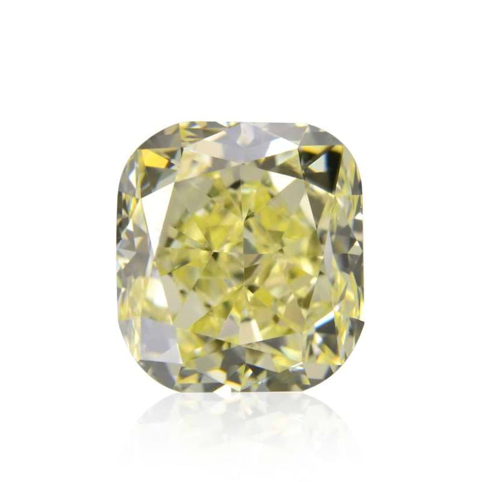 0.64 Yellow VS2 Fancy Color Cushion Diamond