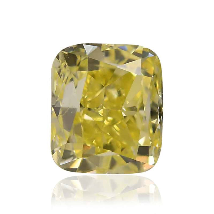 0.47 Yellow VS1 Fancy Color Cushion Diamond