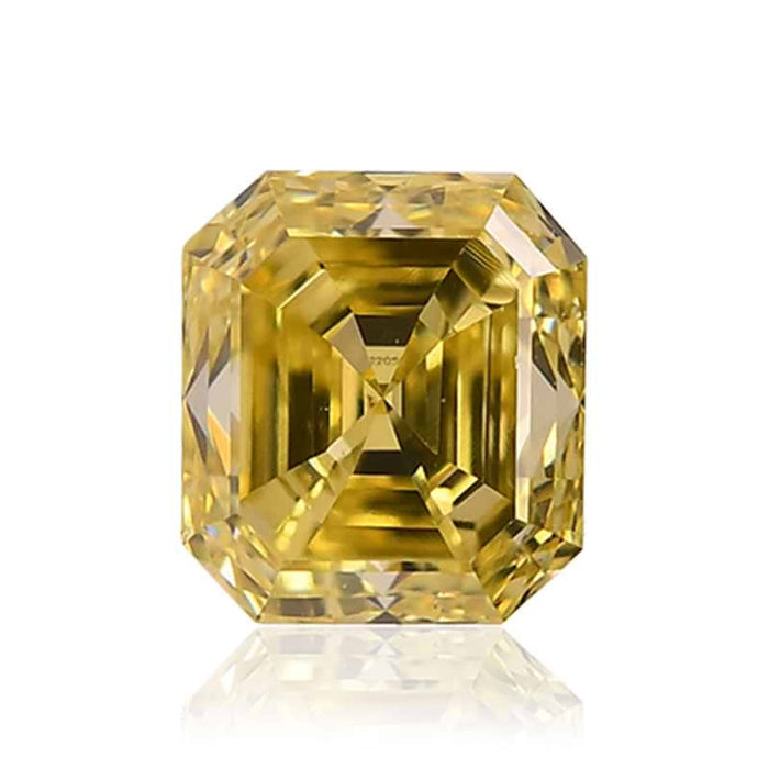 0.70 Yellow VS1 Fancy Color Emerald Diamond