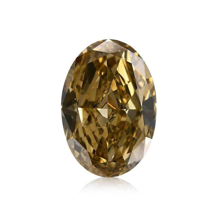 6.08 Yellow VS2 Fancy Color Oval Diamond