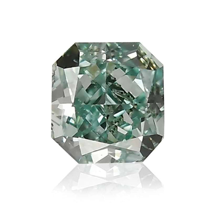 0.13 Green VS2 Fancy Color Radiant Diamond