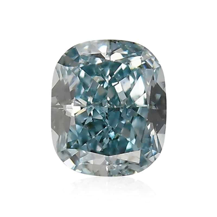 0.19 Green SI1 Fancy Color Cushion Diamond
