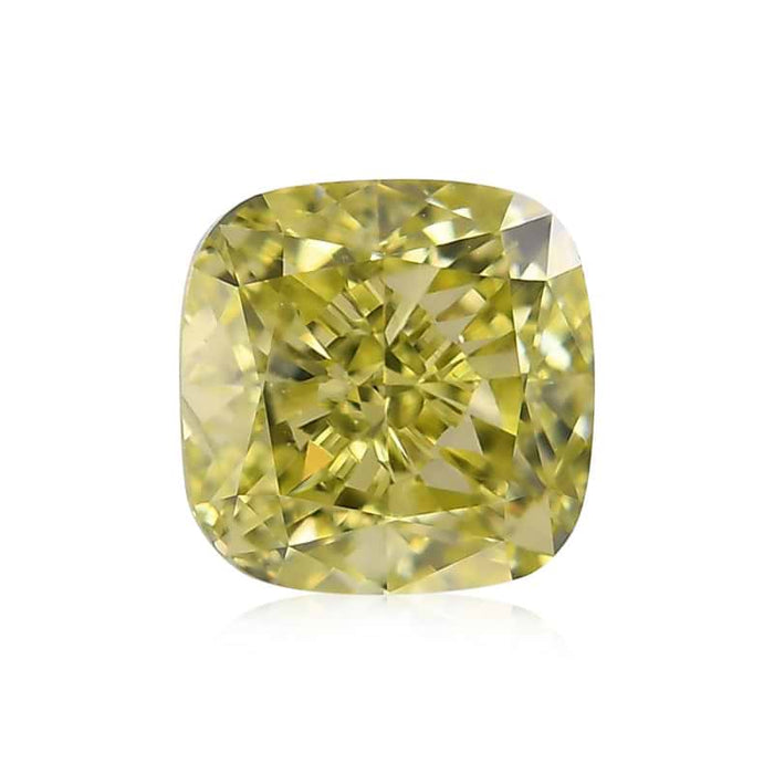 0.51 Yellow VS1 Fancy Color Cushion Diamond