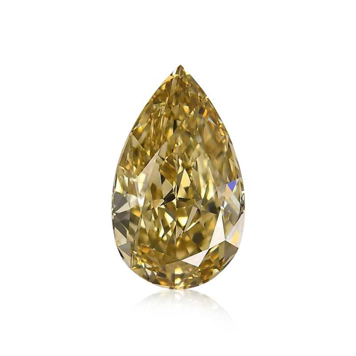 1.53 Yellow VS1 Fancy Color Pear Diamond