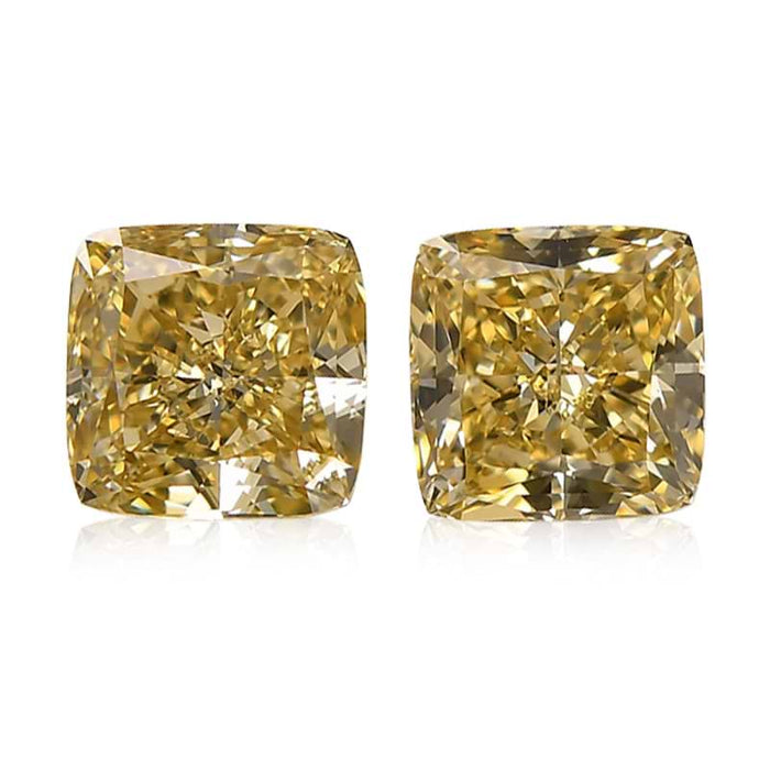 2.02 Yellow VS1 Fancy Color Cushion Diamond