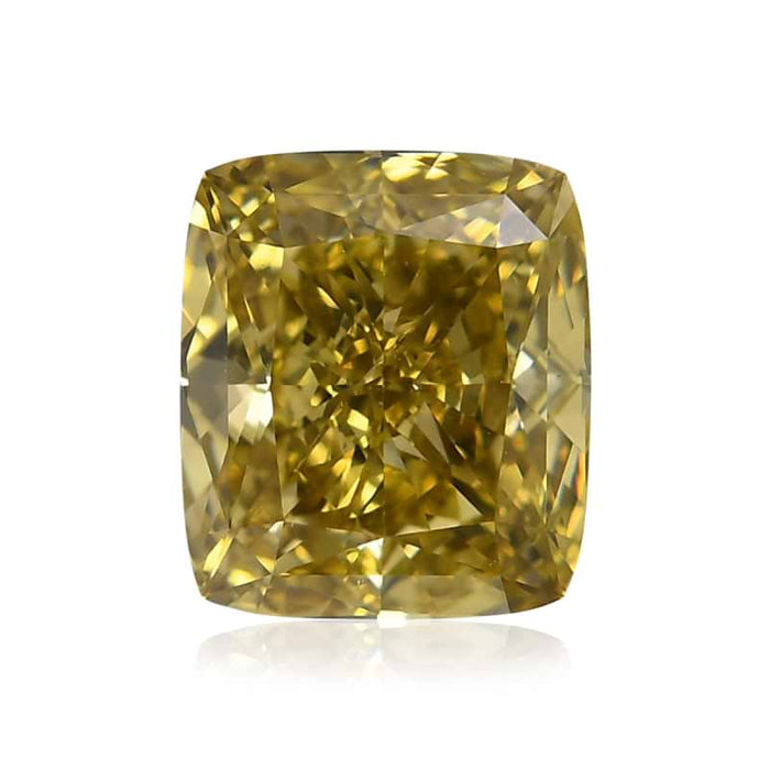 2.51 Yellow VS2 Fancy Color Cushion Diamond