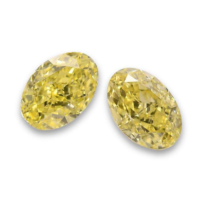 1.22 Yellow VS2 Fancy Color Oval Diamond