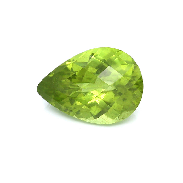 5.5 VI1 Pear-shaped Yellowish Green Peridot