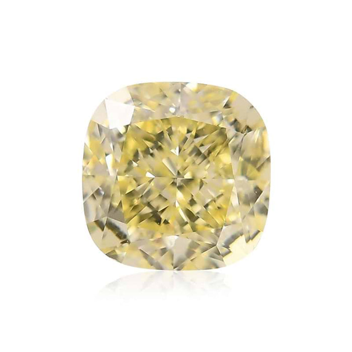 1.30 Yellow VVS2 Fancy Color Cushion Diamond