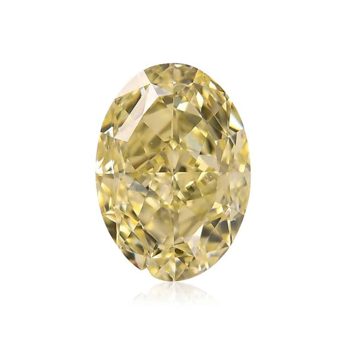 1.09 Yellow VS1 Fancy Color Oval Diamond