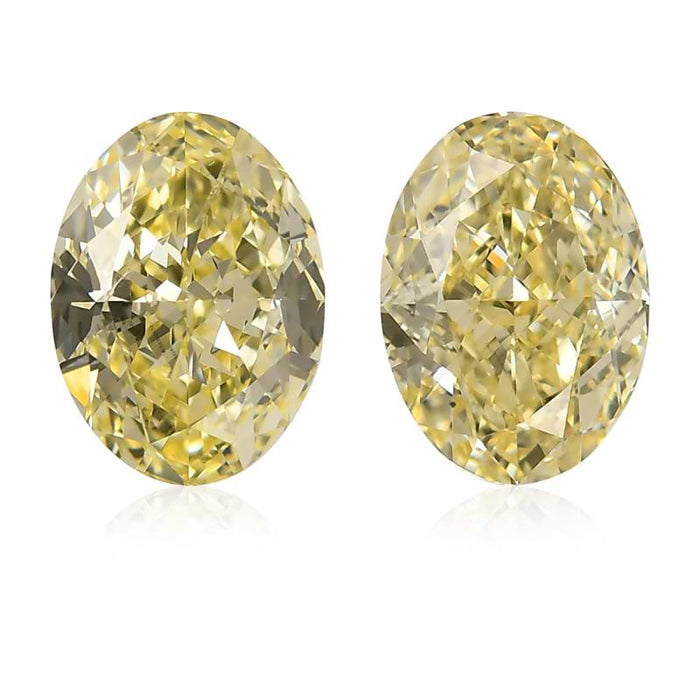 3.06 Yellow VVS2 Fancy Color Oval Diamond