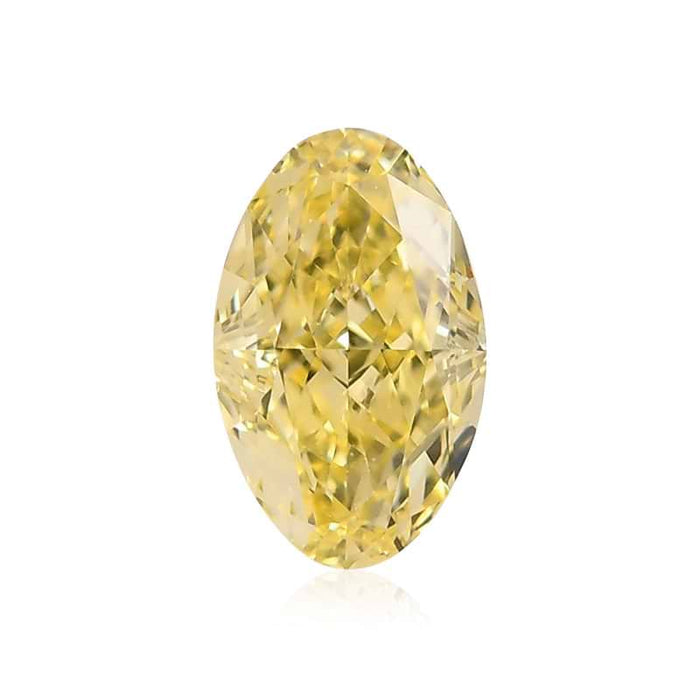 0.63 Yellow VS1 Fancy Color Oval Diamond