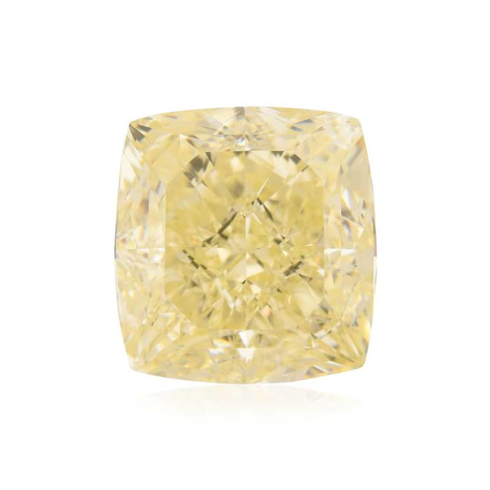 10.00 Yellow VS1 Fancy Color Cushion Diamond