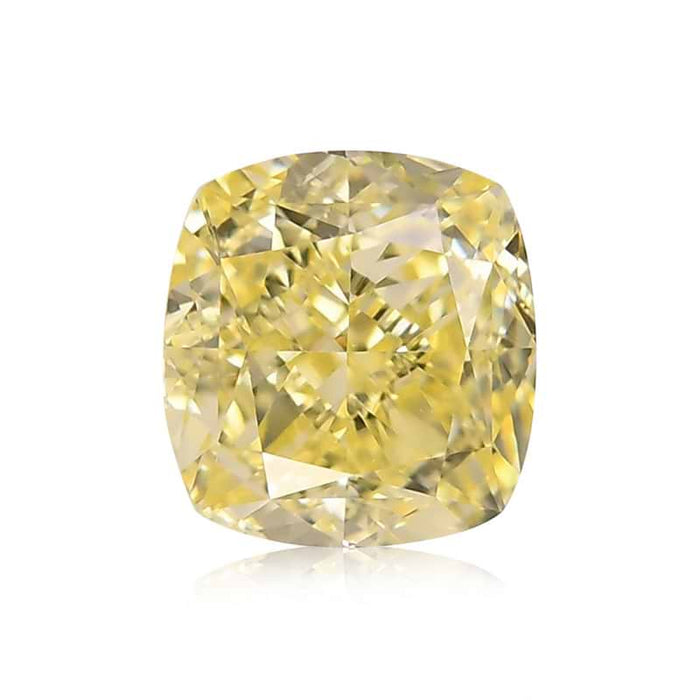 1.01 Yellow VVS1 Fancy Color Cushion Diamond