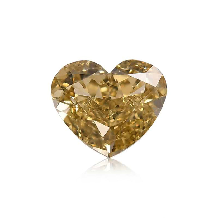 1.01 Yellow VS2 Fancy Color Heart Diamond