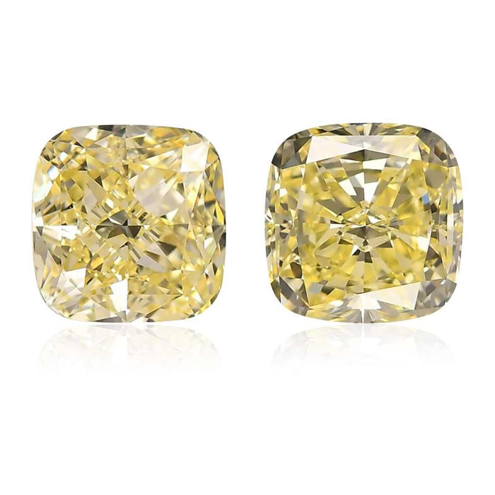 3.05 Yellow VS1 Fancy Color Cushion Diamond