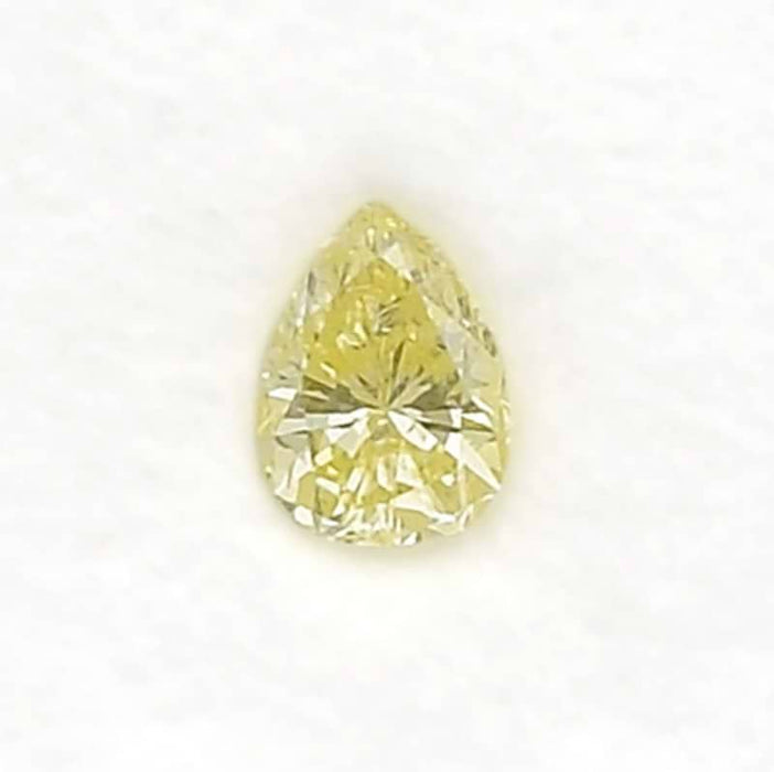 0.35 Yellow VS1 Fancy Color Pear Diamond
