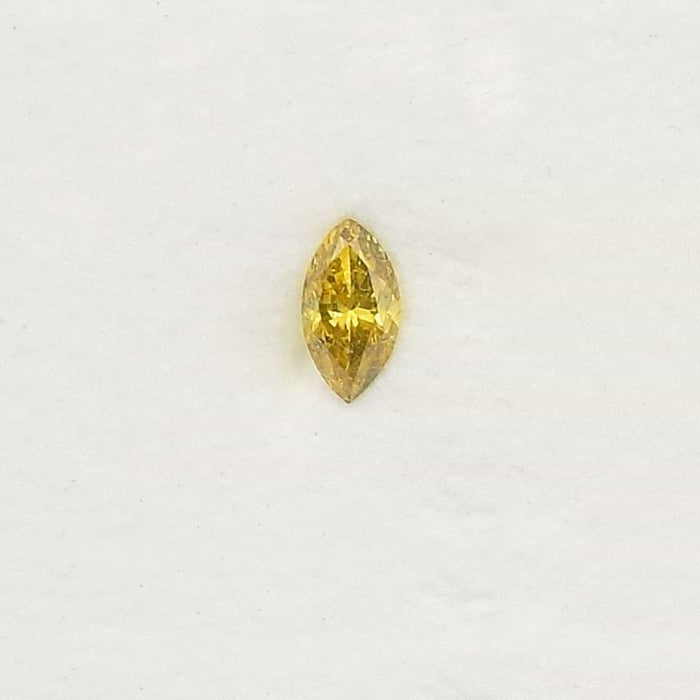 0.22 Yellow SI2 Fancy Color Marquise Diamond