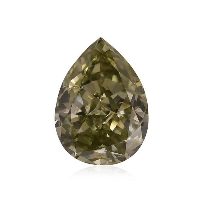 0.88 Chameleon SI2 Fancy Color Pear Diamond