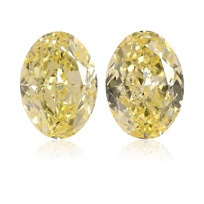2.09 Yellow VS1 Fancy Color Oval Diamond