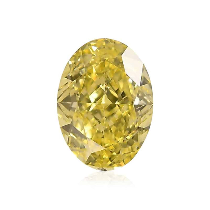 0.52 Yellow VS1 Fancy Color Oval Diamond
