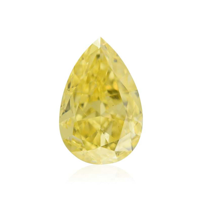 0.40 Yellow VS1 Fancy Color Pear Diamond