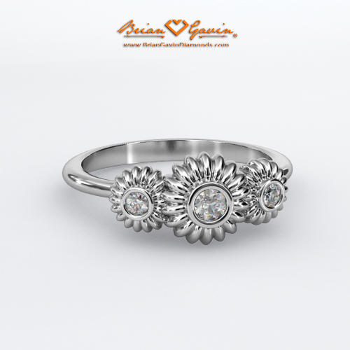 Rose gold fiorella diamond ring Clearance