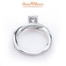 18K White Gold