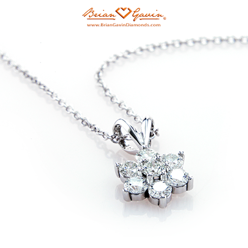 7 Stone Cluster Pendant