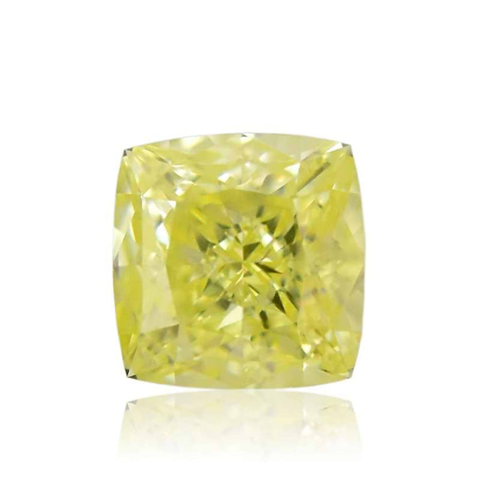0.46 Yellow VS1 Fancy Color Cushion Diamond