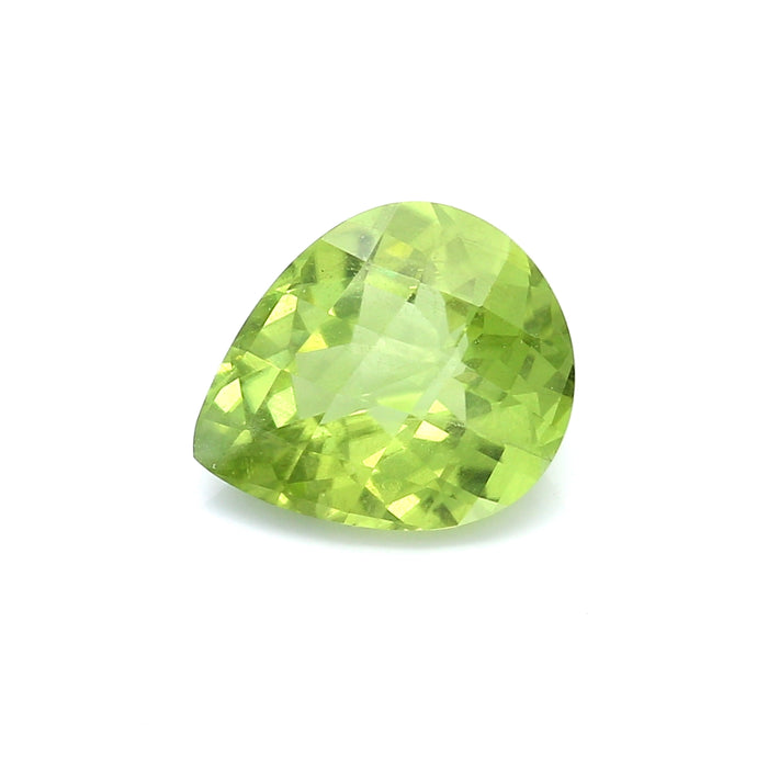 3.42 VI1 Pear-shaped Yellowish Green Peridot