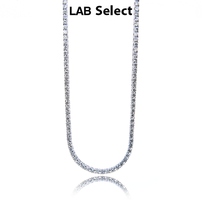 Tennis Necklace Diamond 21.52ct - GIA Mined